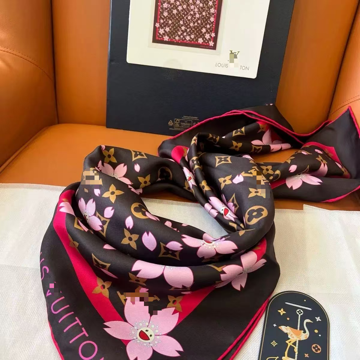 非市面流通 308高定90*90丝巾