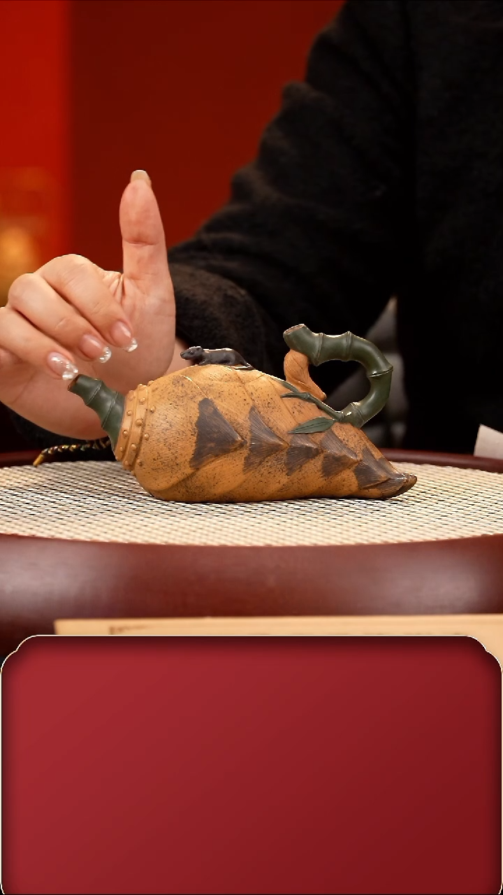 【闪购商品】紫砂茶壶WHJ竹笋壶 段180cc