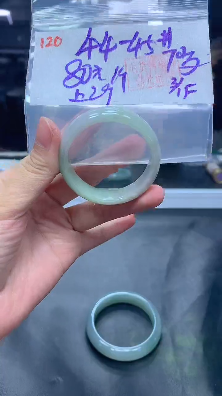 未镶嵌定制翡翠120童镯44-45+80元+多样拍一发一