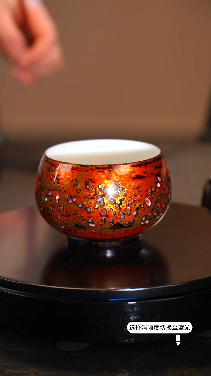 【闪购商品】非遗漆器 枣红瓷胎主人杯