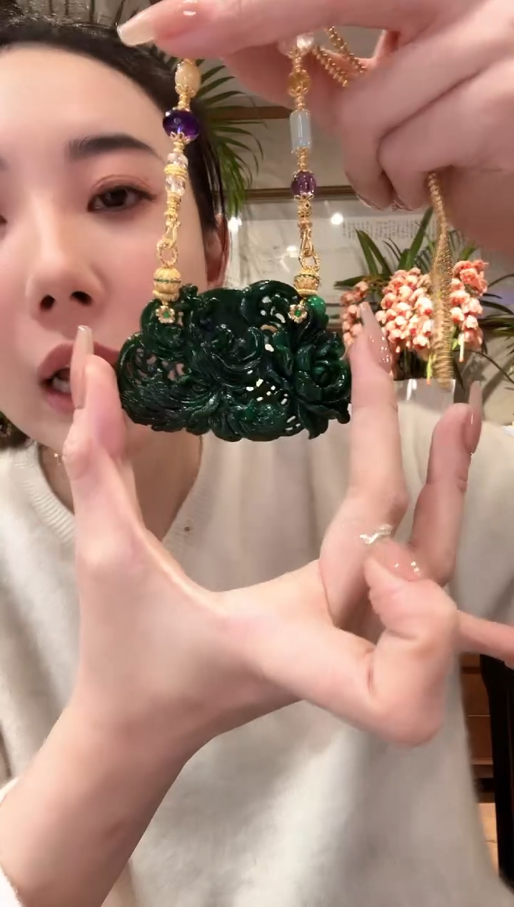 【闪购商品】翡翠颈饰未镶嵌国风