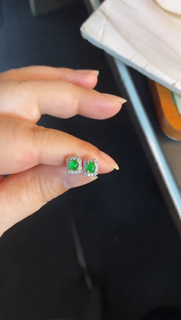 吊坠(不含链)银S925镶嵌翡翠1