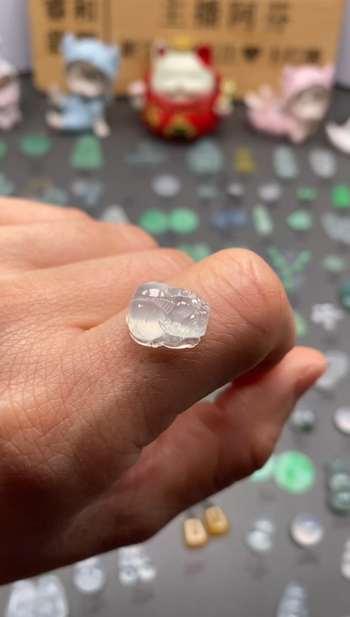 【闪购商品】翡翠颈饰未镶嵌冰貔貅/芬