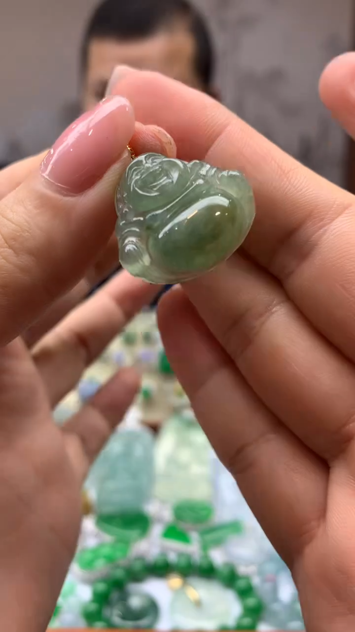 【闪购商品】翡翠颈饰18K金镶嵌50-天然翡翠