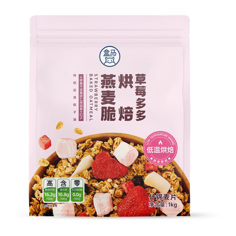 盒马 草莓坚果多多烘焙燕麦脆 1kg