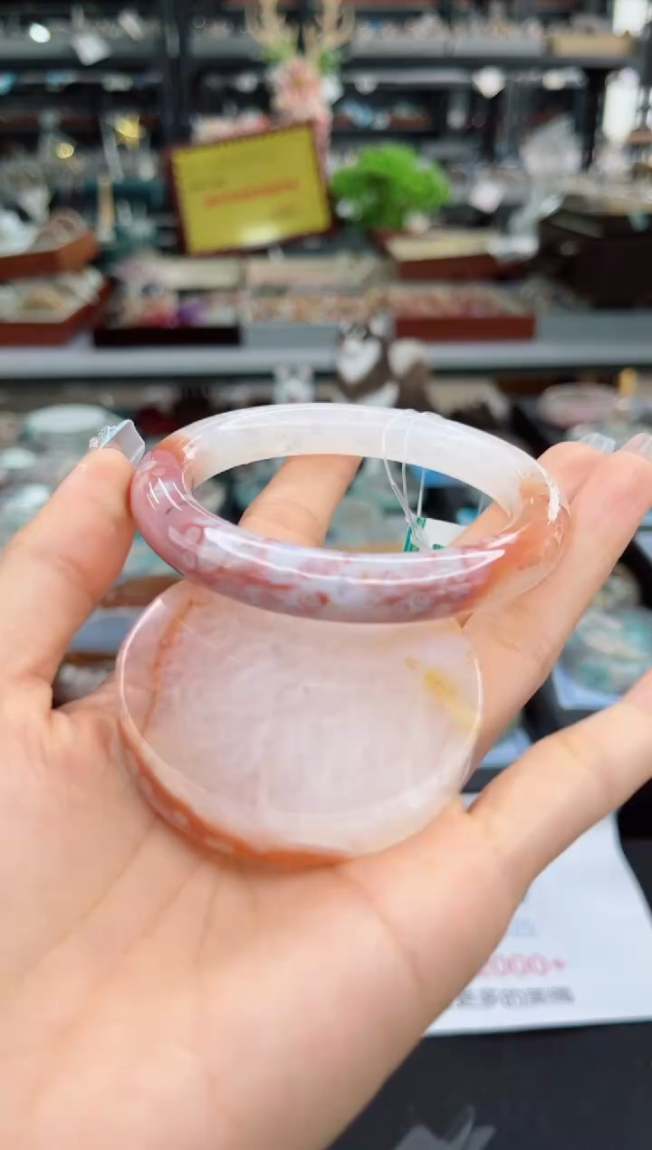 【闪购商品】石英质玉手镯未镶嵌57圈口（赠品镯心）3455509