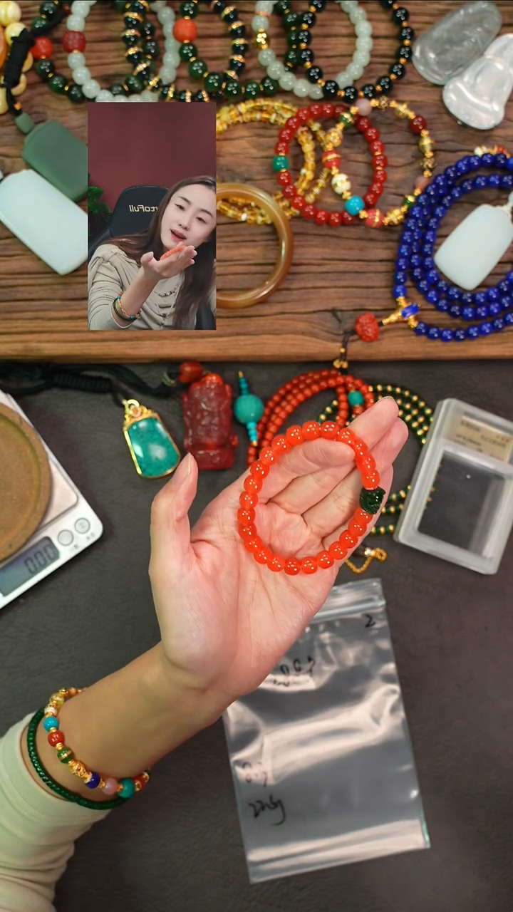 未镶嵌手串南红玛瑙皓*Z遇见文玩品质回血