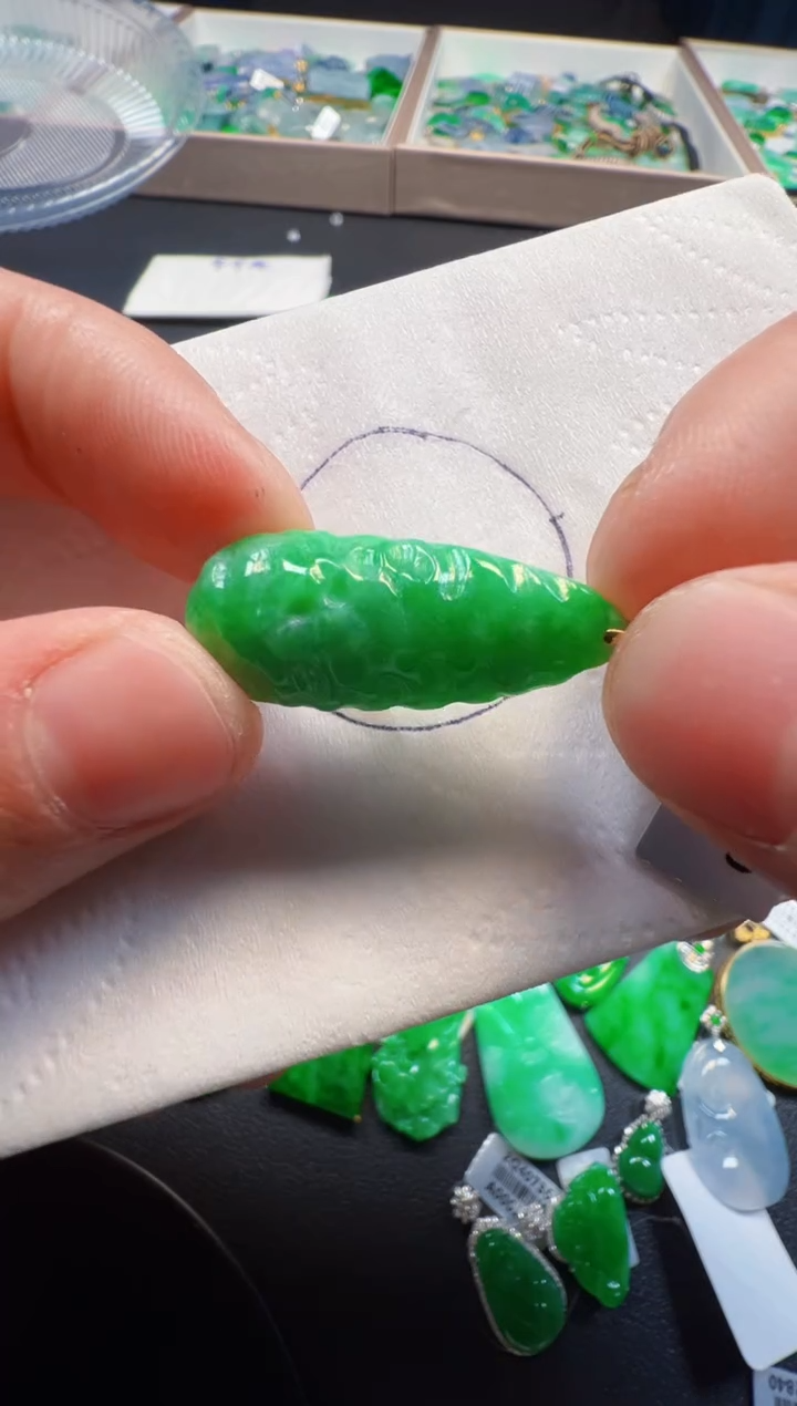 【闪购商品】定制翡翠18K金镶嵌500元