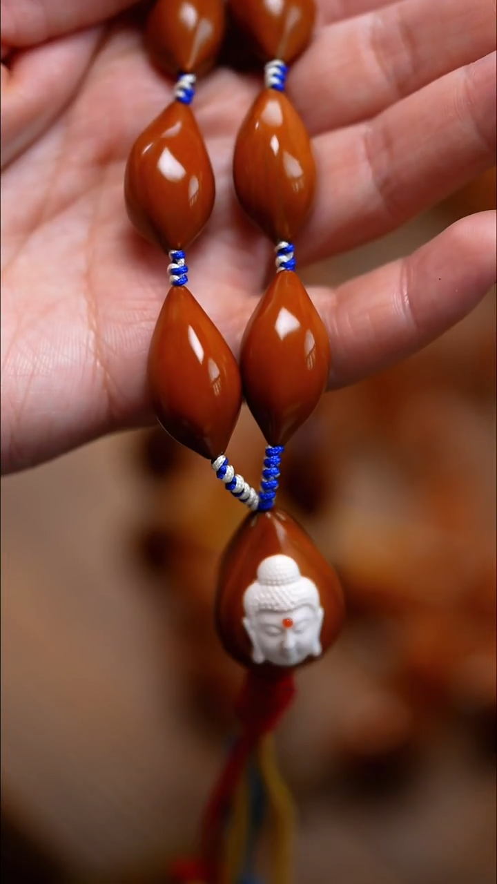 手串/手链橄榄核跃云鲸 +百宝镶嵌