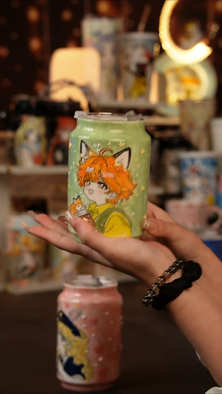 (玉泥）景德镇手工手绘文创陶瓷杯