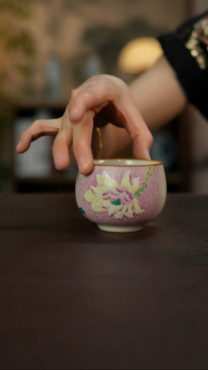 杯景德镇陶瓷杯碗柴烧多人