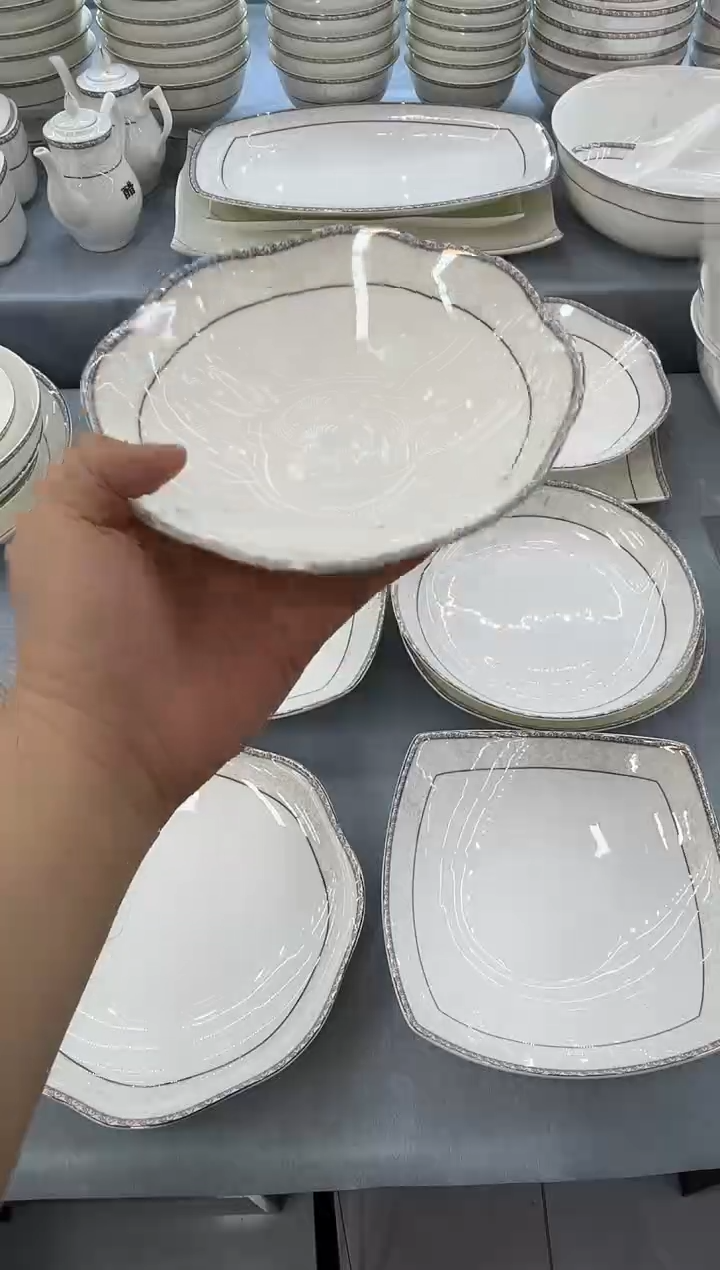 骨瓷玲珑6三角1个7花1个