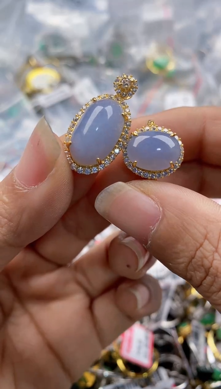 银S925镶嵌戒指翡翠111---10