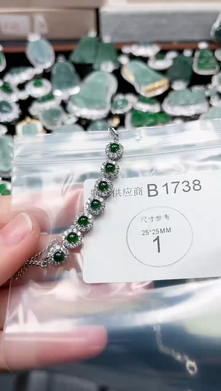 【闪购商品】翡翠颈饰未镶嵌1738赠皮绳