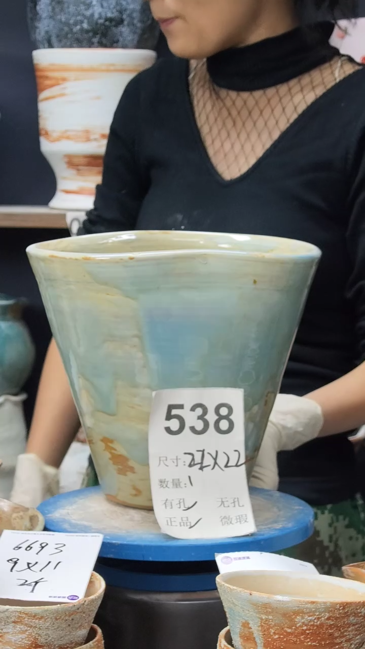 景德镇花盆默认微瑕538