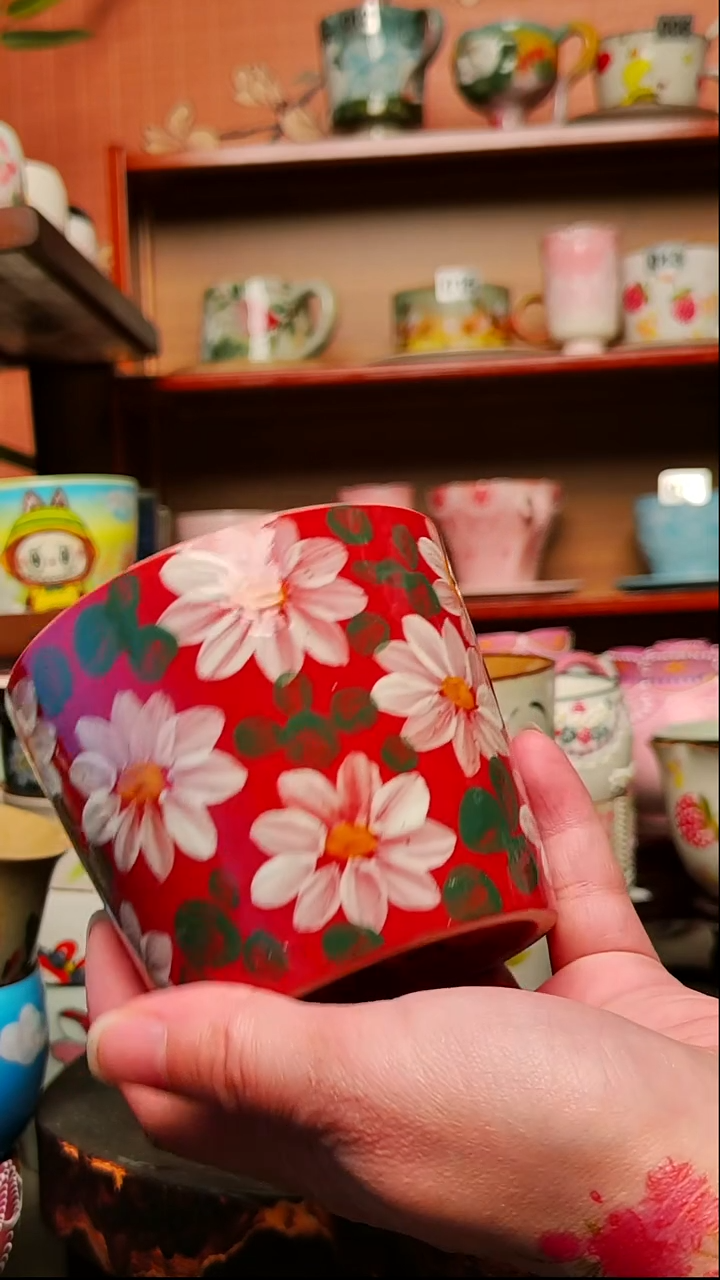 摆件陶景德镇手绘创意陶瓷有瑕