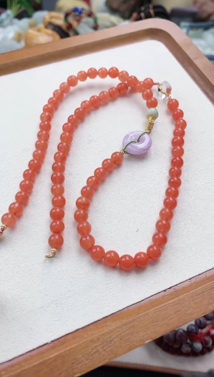 【闪购商品】玛瑙/玉髓项链未镶嵌项链