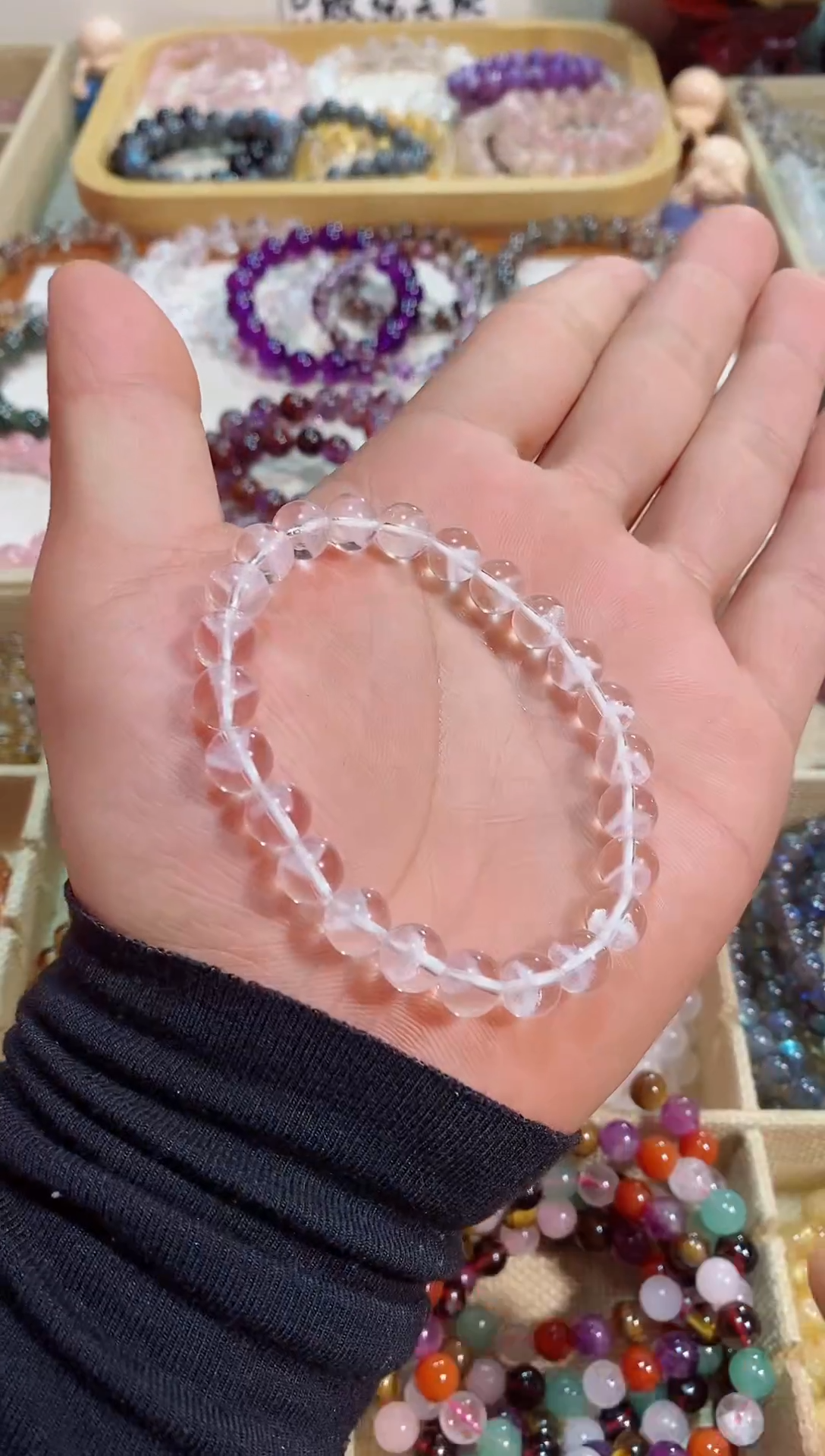 【闪购商品】水晶手链未镶嵌雪山之巅8M+(多样性发其一）