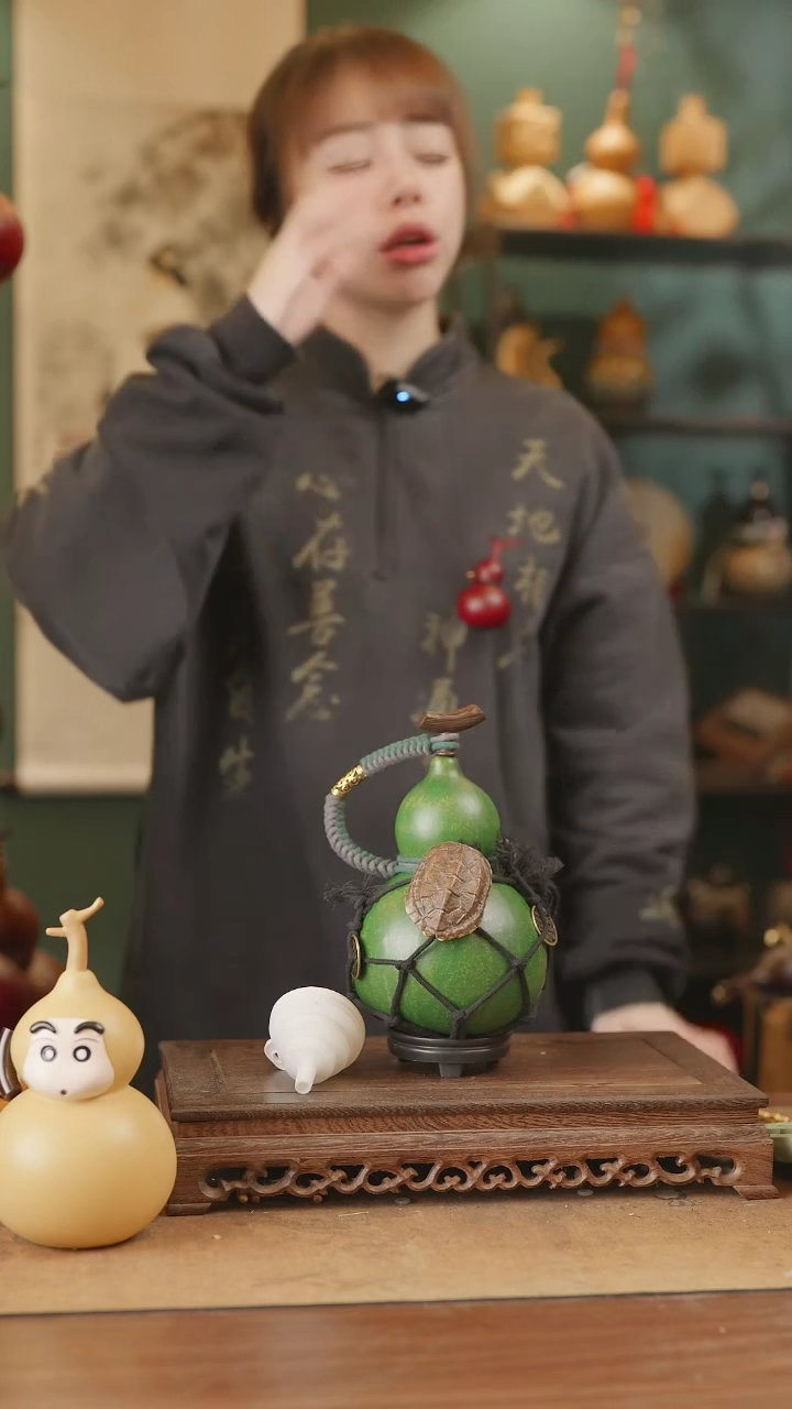 【闪购商品】180号精品天然大漆工艺防渗内胆酒葫芦~