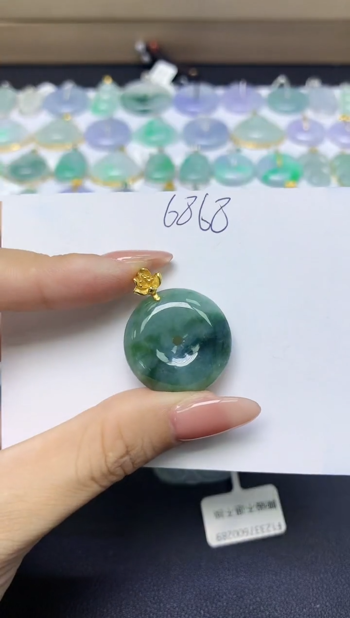 翡翠未镶嵌颈饰天然自然緬甸A貨翡翠