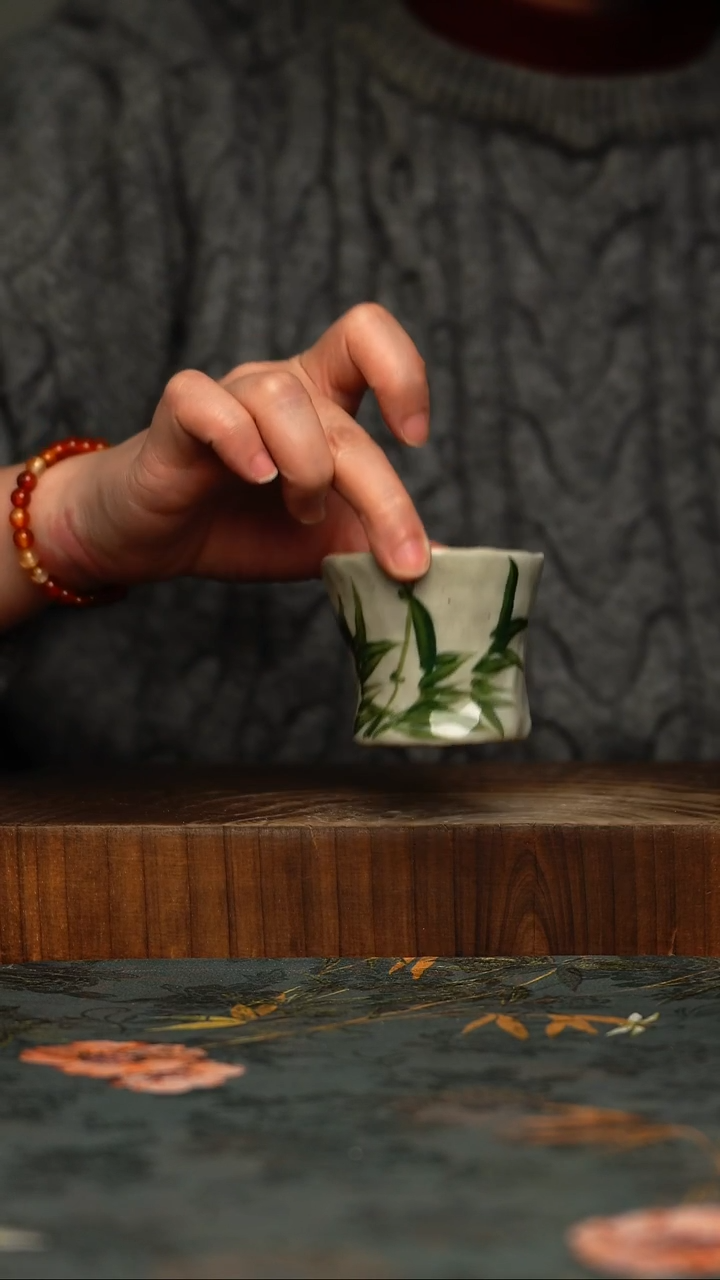 瓷片釉下彩手工手绘同款陶器