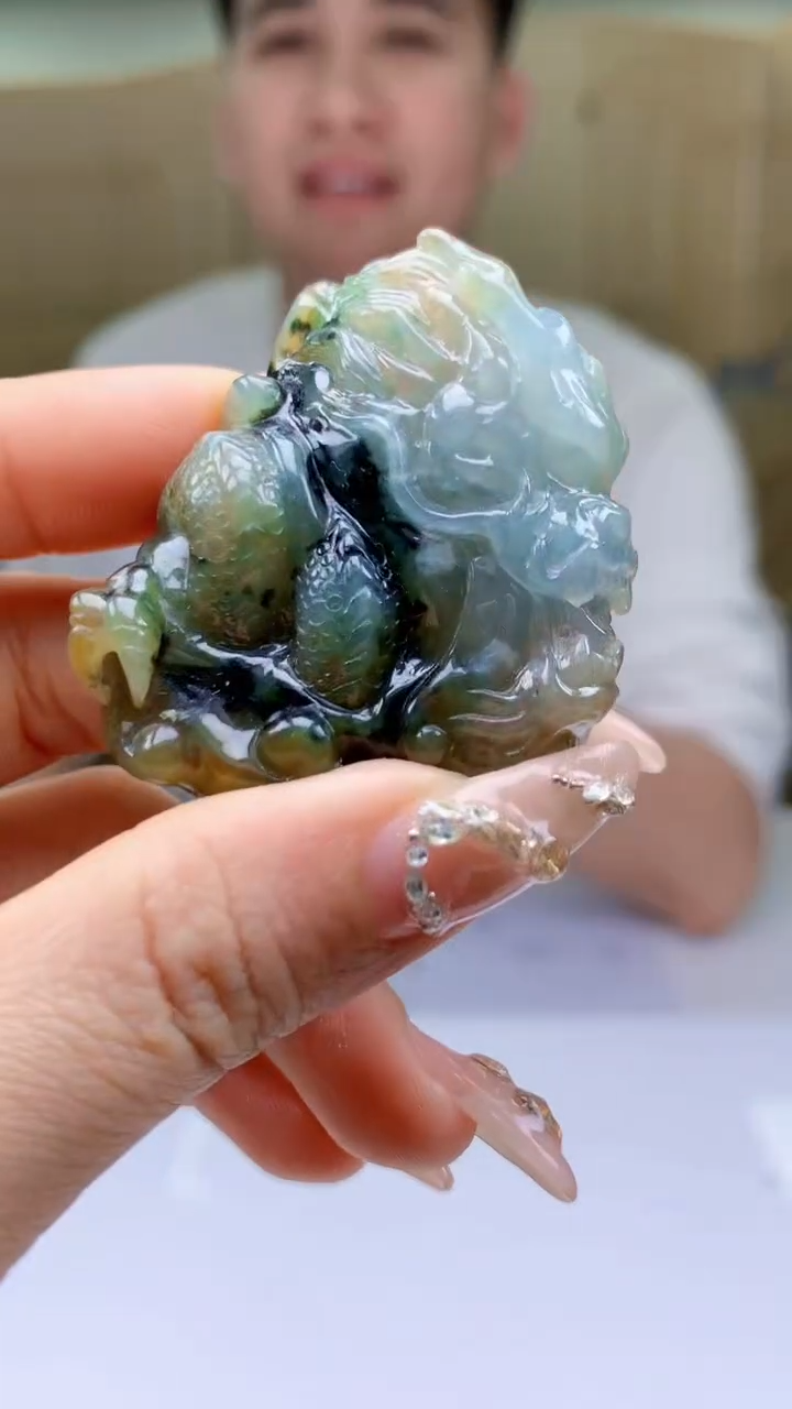 【闪购商品】定制翡翠未镶嵌4868ty-毛货挂件100