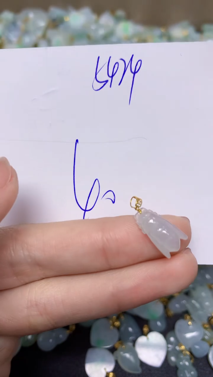 【闪购商品】翡翠颈饰18K金镶嵌 天然翡翠A货