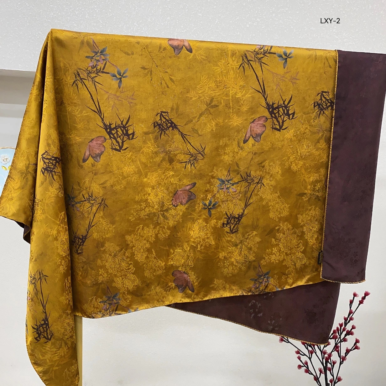 【a16】香云花萝重磅老料高端丝巾围巾披肩时尚气质百搭