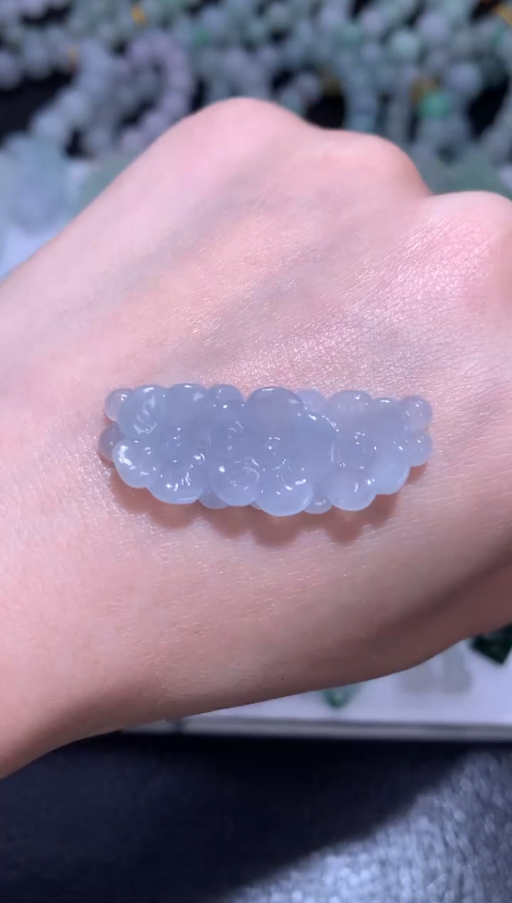定制翡翠未镶嵌玉衡花
