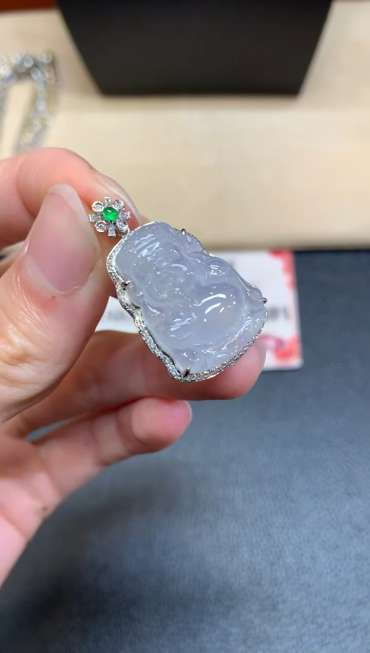 【闪购商品】翡翠颈饰18K金镶嵌【无鉴赏期】