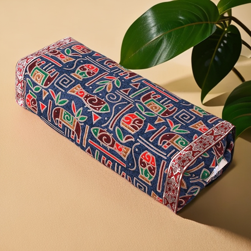 老粗布宫廷柏子壳枕头可调节高低