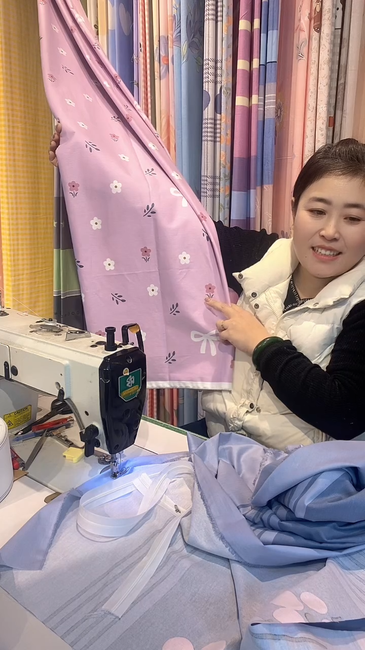 香芋紫枕套一对48X74纯棉