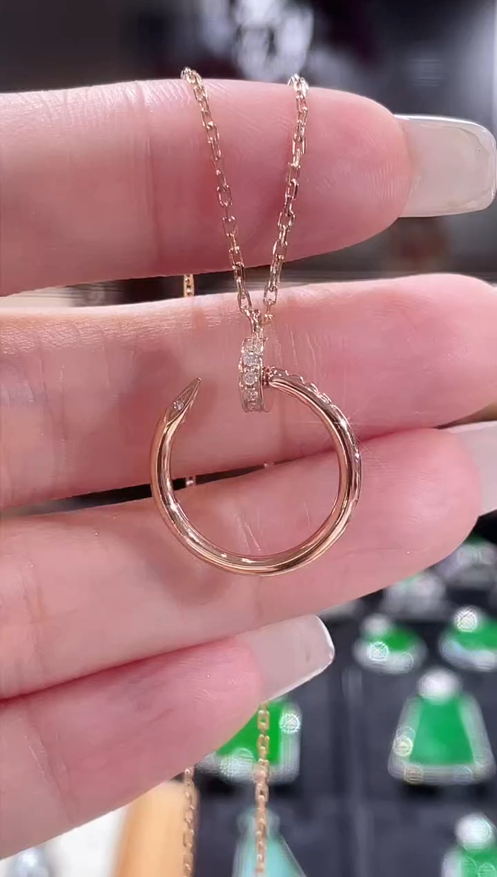 【闪购商品】钻石颈饰18K金镶嵌项链