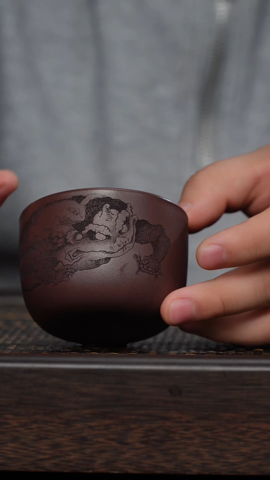 【闪购商品】紫砂茶杯非遗茶器-福利金蟾
