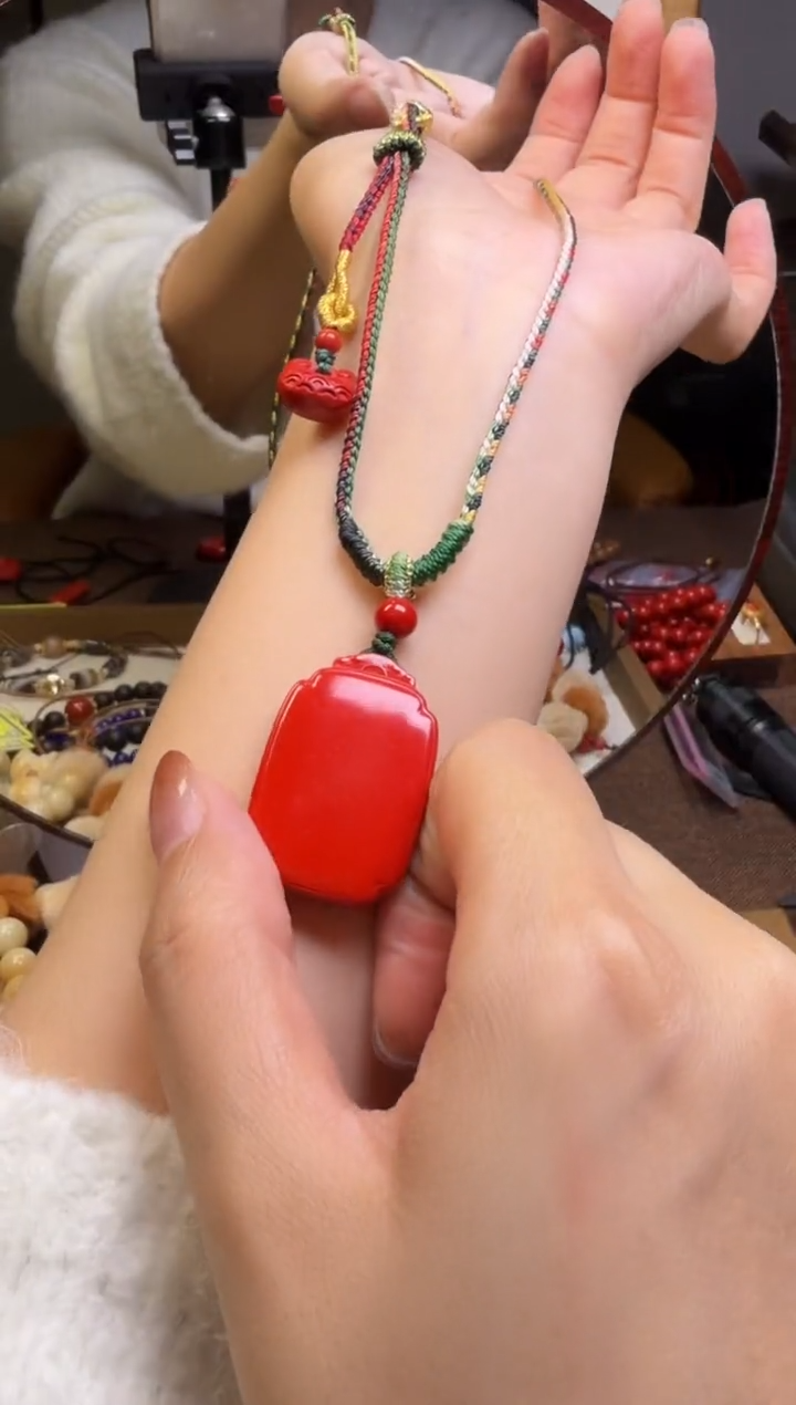 水晶摆件未镶嵌无事牌