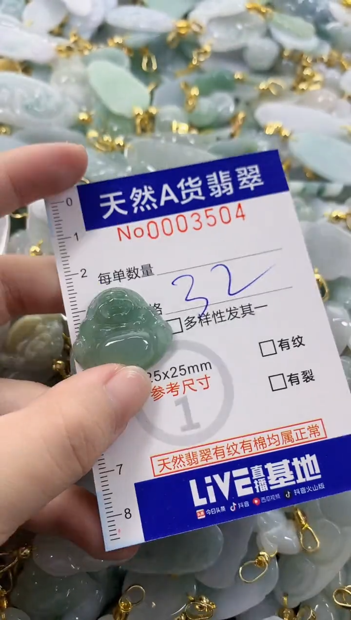 颈饰未镶嵌翡翠天然A货翡翠