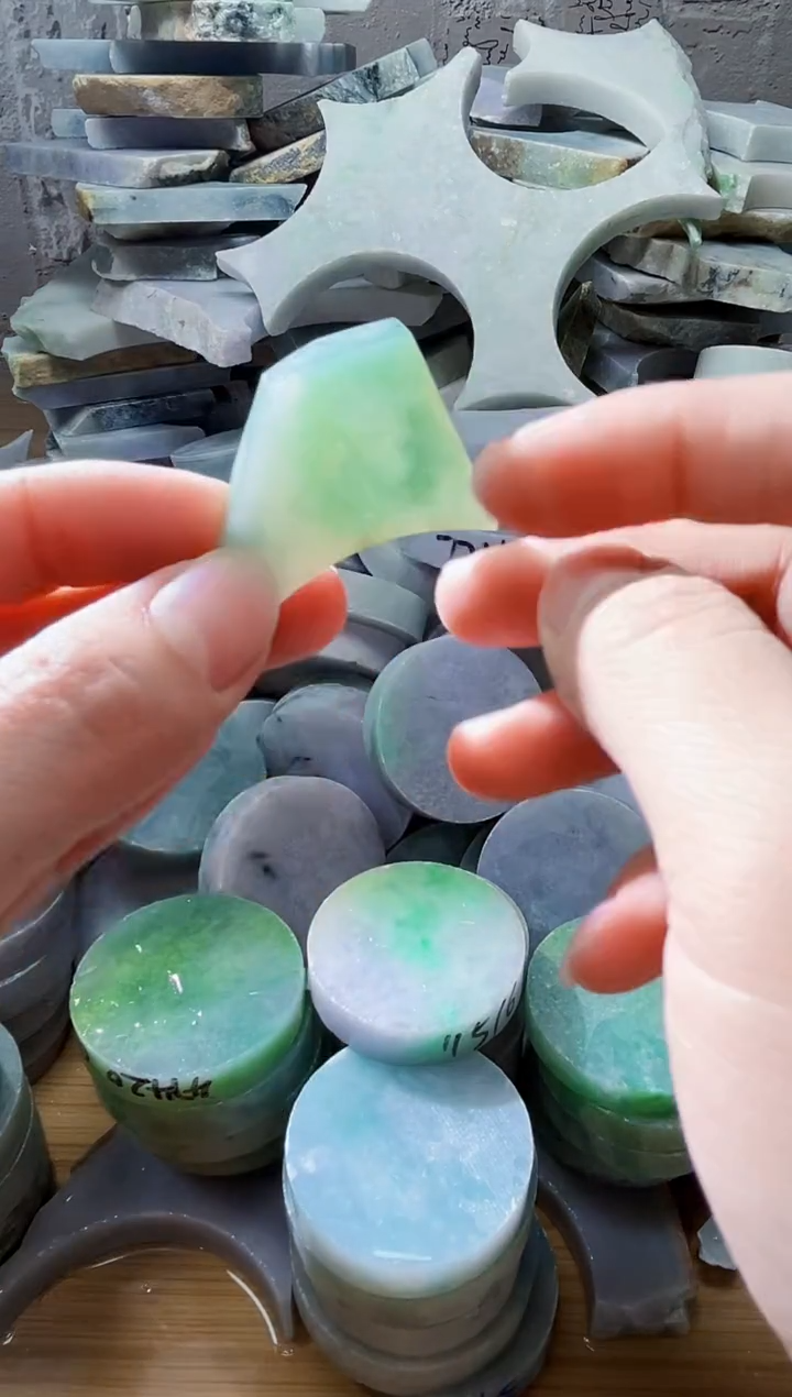 裸石翡翠天然翡翠A货玉 南 397