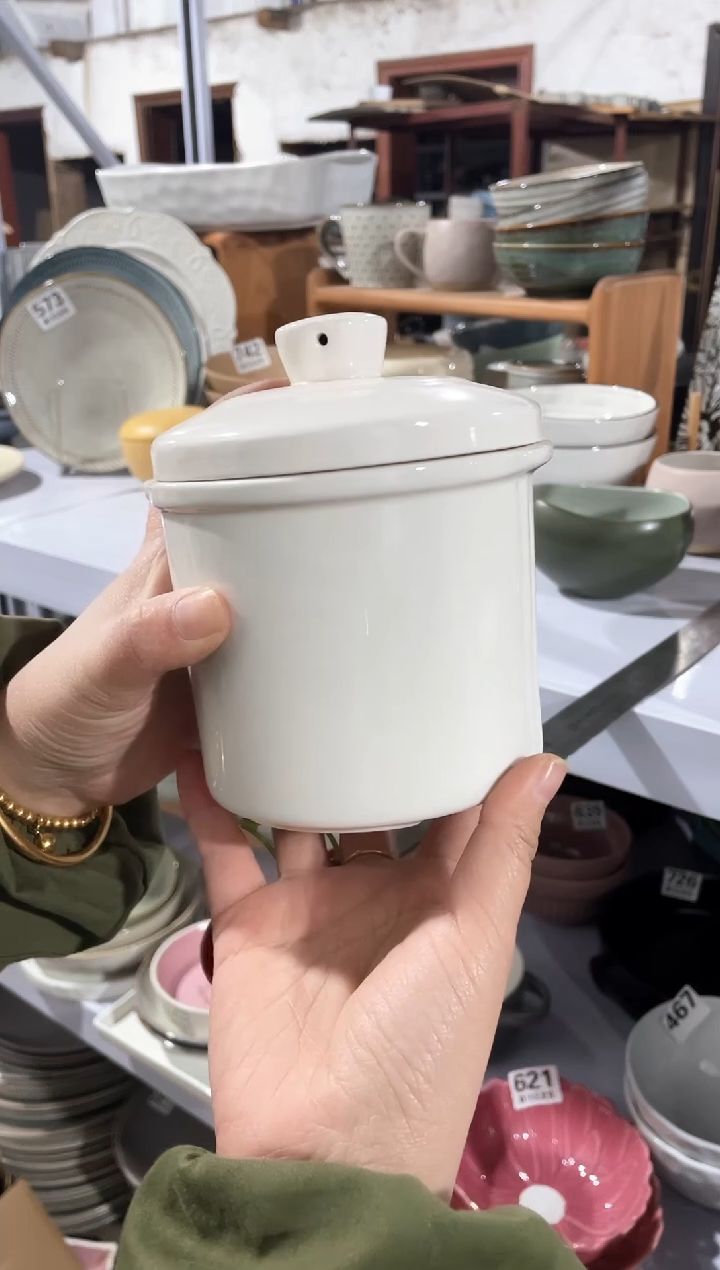 【闪购商品】碗微瑕（1个装）白色炖盅