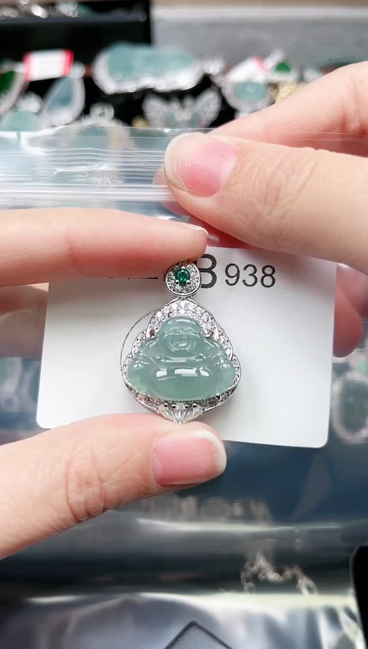 【闪购商品】翡翠颈饰未镶嵌938赠皮绳