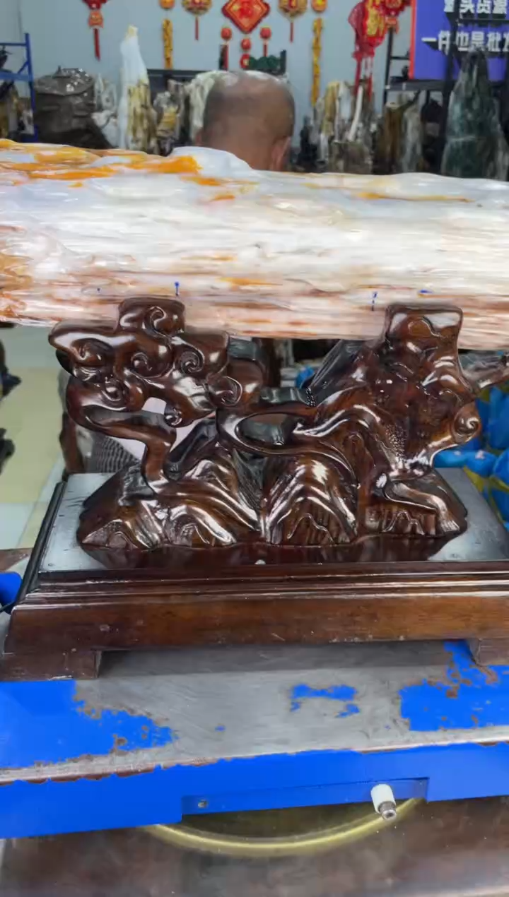 【闪购商品】硅化玉摆件未镶嵌64