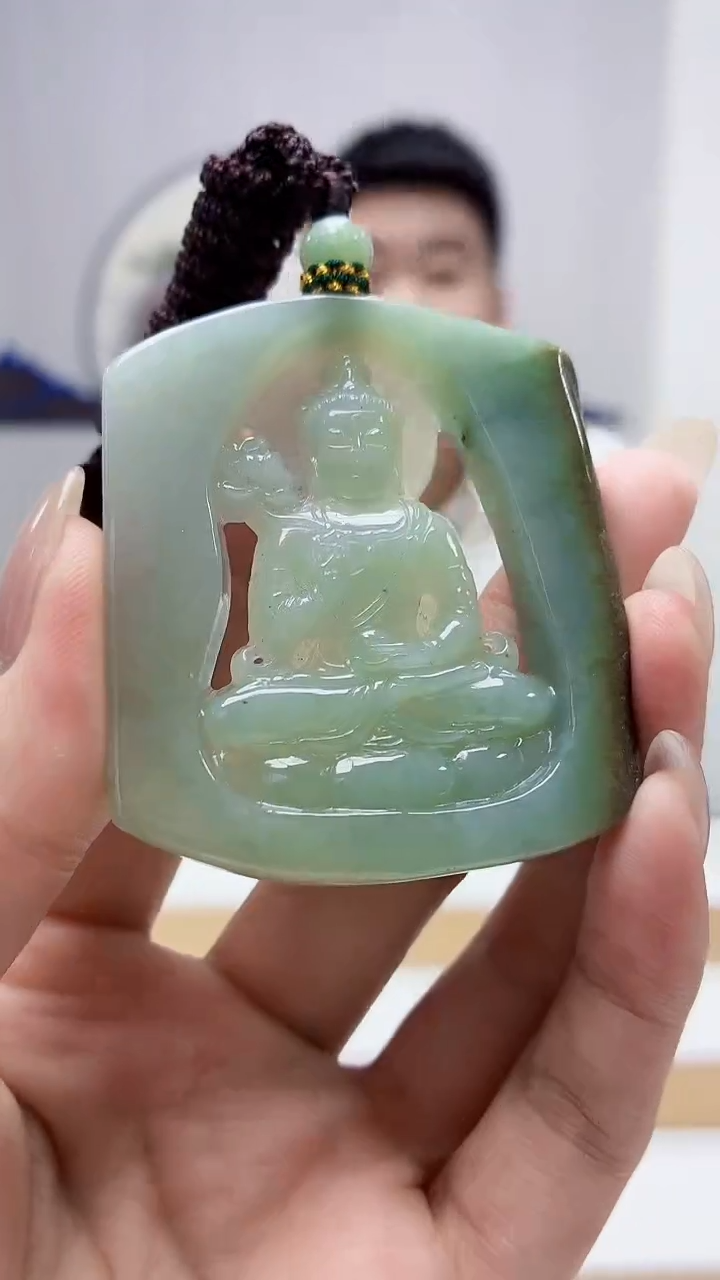 未镶嵌定制翡翠5028MM-毛货挂件32