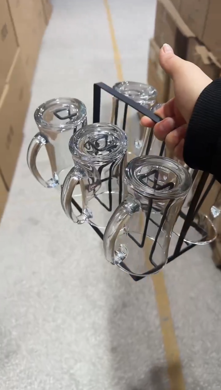 【闪购商品】玻璃无盖款青苹果直播闪购价6只+杯架