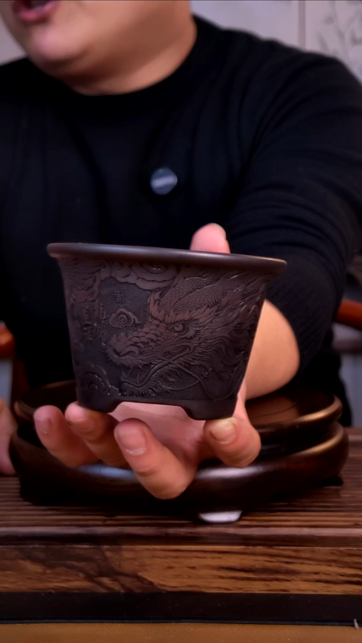 紫砂花盆紫砂花盆-内口9-6