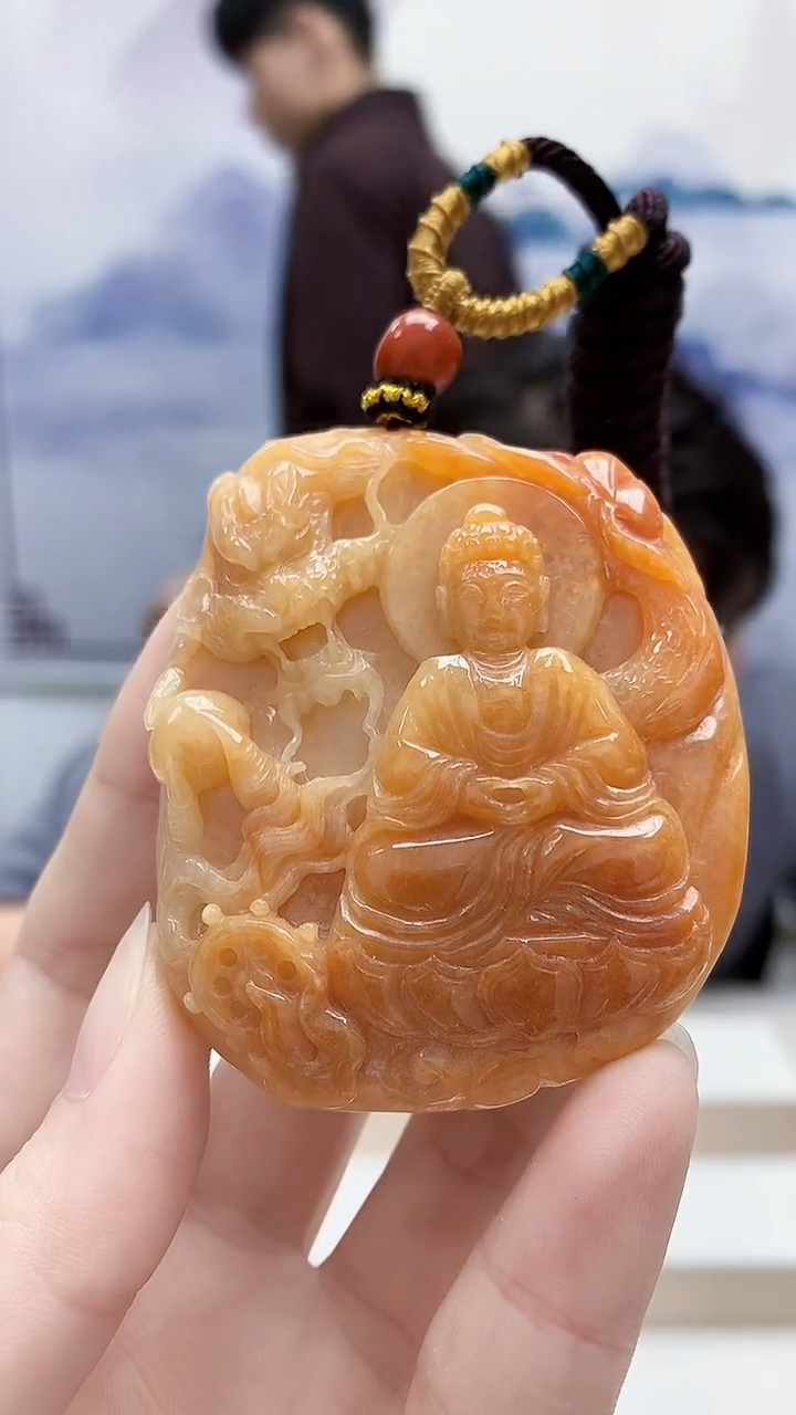 未镶嵌定制翡翠5060ry-毛货挂件14