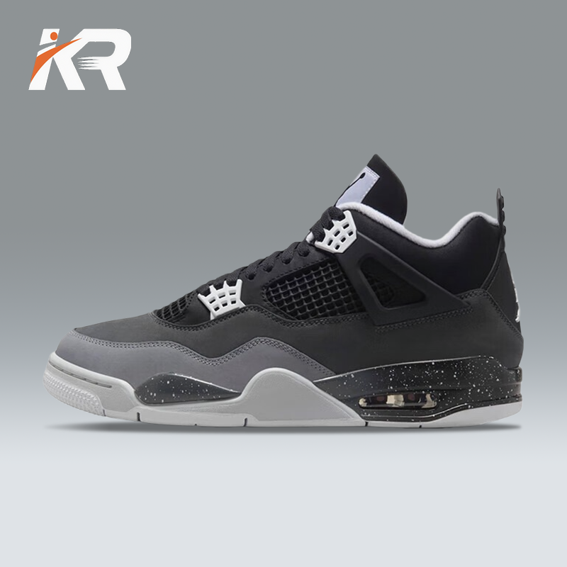 NIKE/耐克男鞋Air Jordan 4 Retro AJ4黑白 中帮复古篮球鞋FQ8138