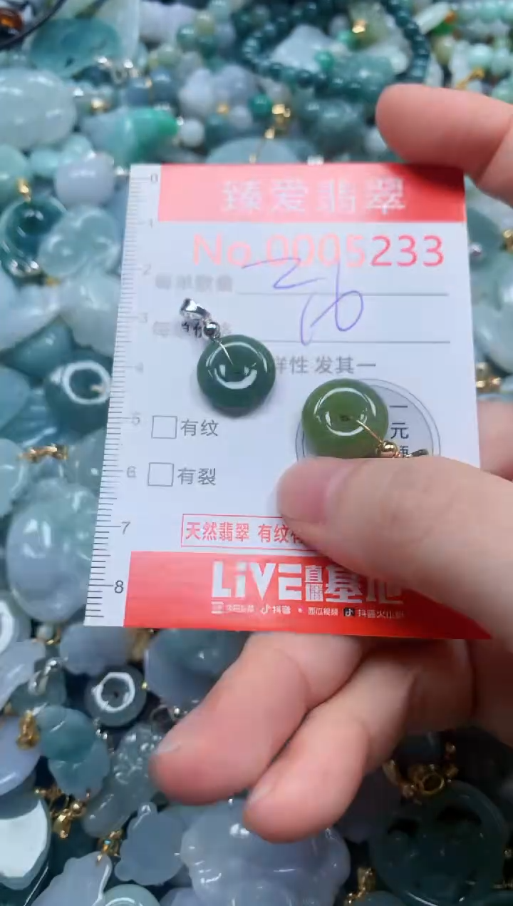 翡翠未镶嵌吊坠(不含链)5233