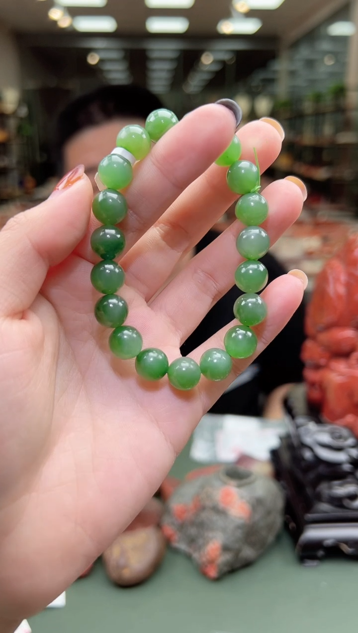 【闪购商品】和田玉手串未镶嵌单圈手串一条约9mm+ 多样性发货
