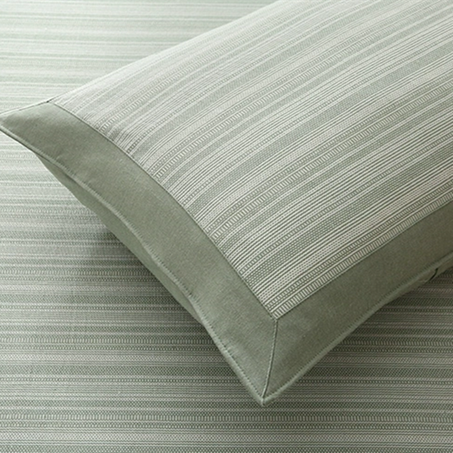 大包边特厚纯棉老粗布枕套一对装