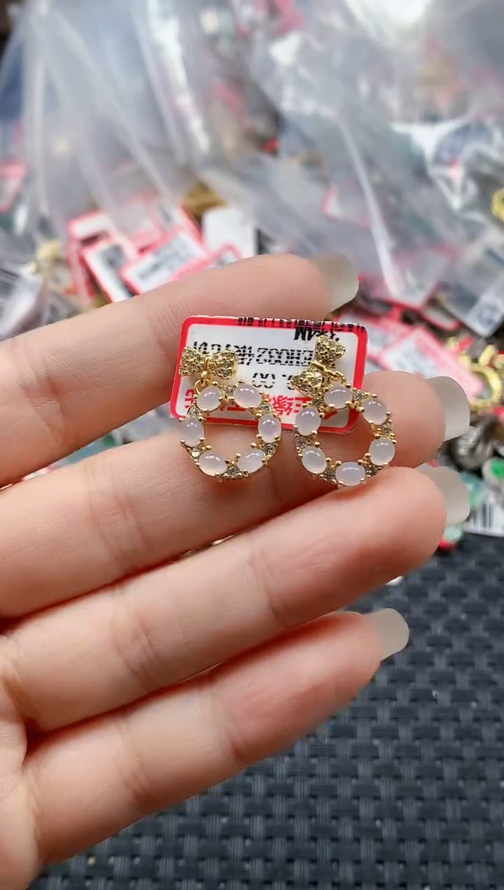 银S925镶嵌戒指翡翠天然A货缅甸翡翠