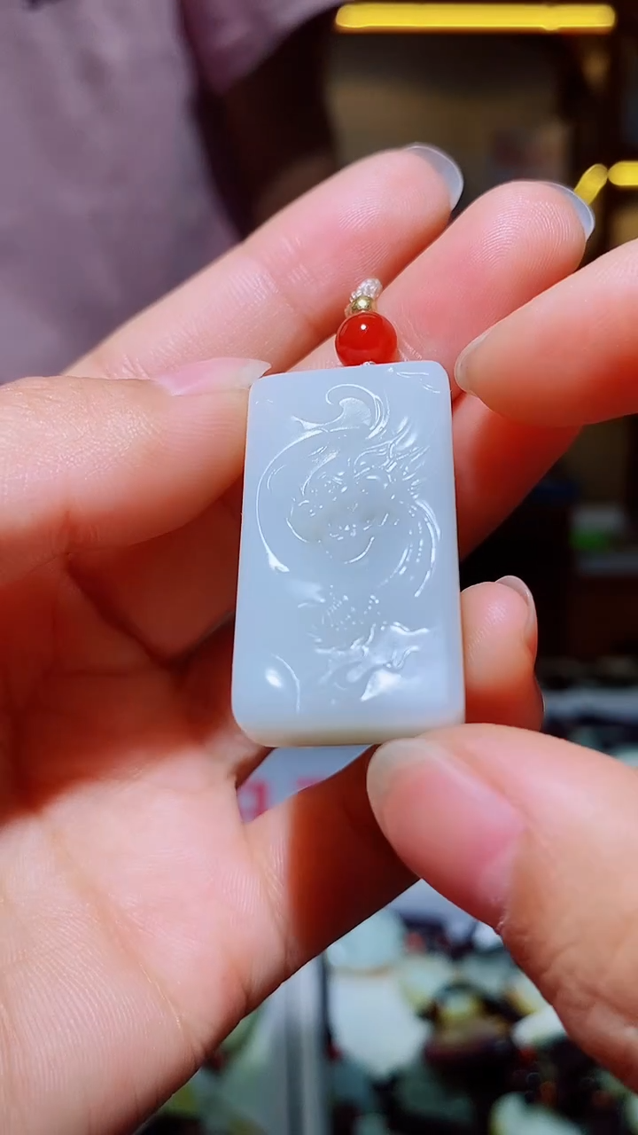 和田玉未镶嵌挂件1